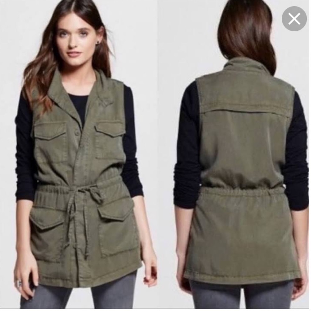 Mossimo army green cargo vest